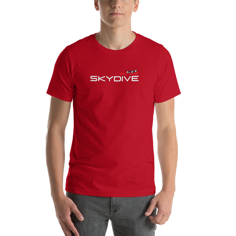 Skydiving T-shirts I ♡ Skydive - First Jump - eXtreme(RED) - Short-Sleeve Unisex T-Shirt, RED, Skydiving Apparel, Skydiving Apparel, Skydiving Apparel, Skydiving Gear, Olympics, T-Shirts, Skydive Chicago, Skydive City, Skydive Perris, Drop Zone Apparel, USPA, united states parachute association, Freefly, BASE, World Record,