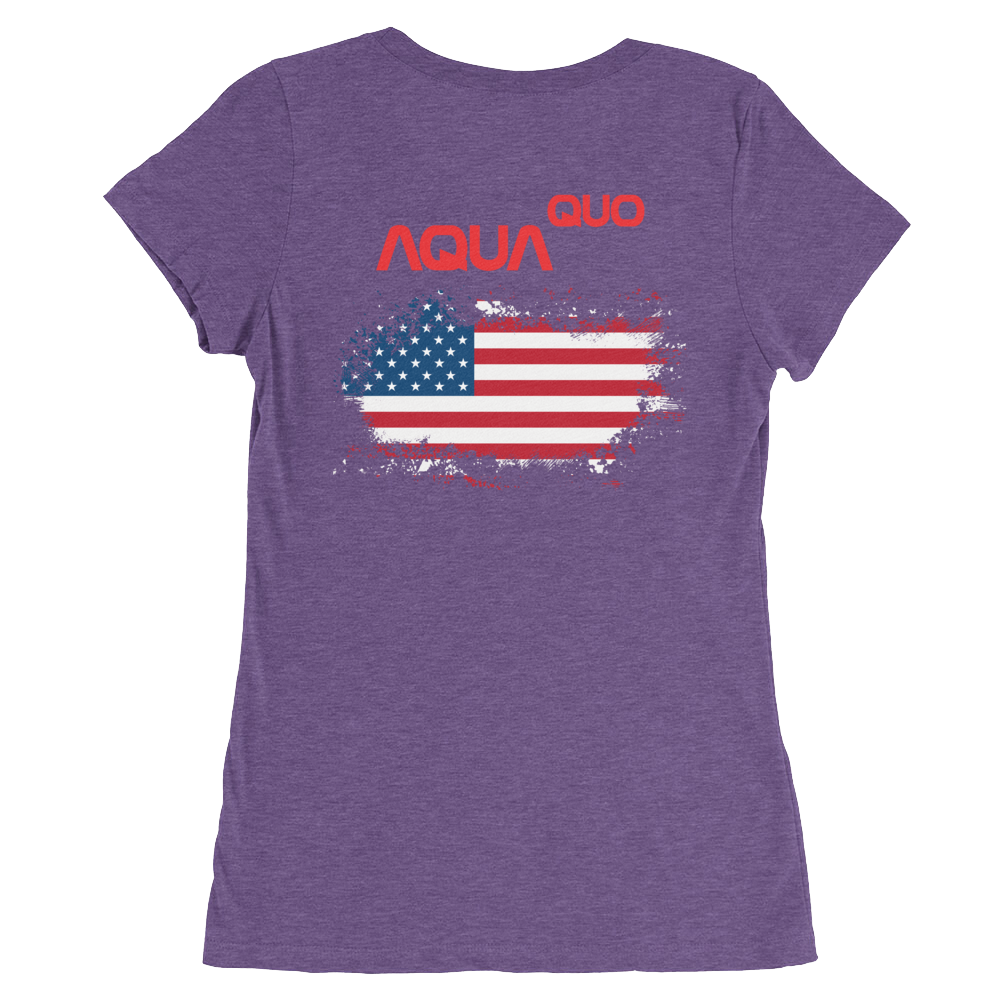 Skydiving T-shirts AquaQuo - "My Status Quo is Aqua Quo" -  Ladies' T-Shirt, , Skydiving Apparel ™, Skydiving Apparel, Skydiving Apparel, Skydiving Gear, Olympics, T-Shirts, Skydive Chicago, Skydive City, Skydive Perris, Drop Zone Apparel, USPA, united states parachute association, Freefly, BASE, World Record,