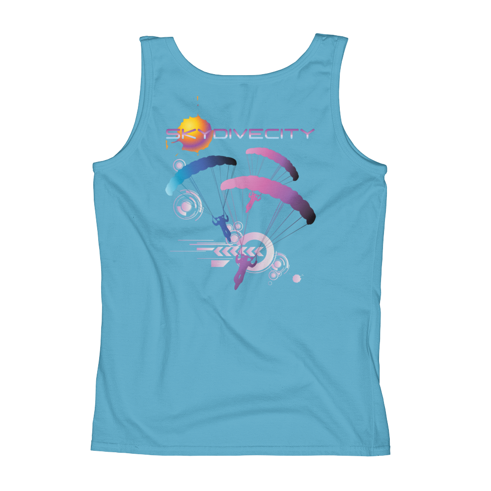 Skydiving T-shirts Ladies' Tank - Skydive City - Flamingo, Tanks, Skydiving Apparel, Skydiving Apparel, Skydiving Apparel, Skydiving Gear, Olympics, T-Shirts, Skydive Chicago, Skydive City, Skydive Perris, Drop Zone Apparel, USPA, united states parachute association, Freefly, BASE, World Record,