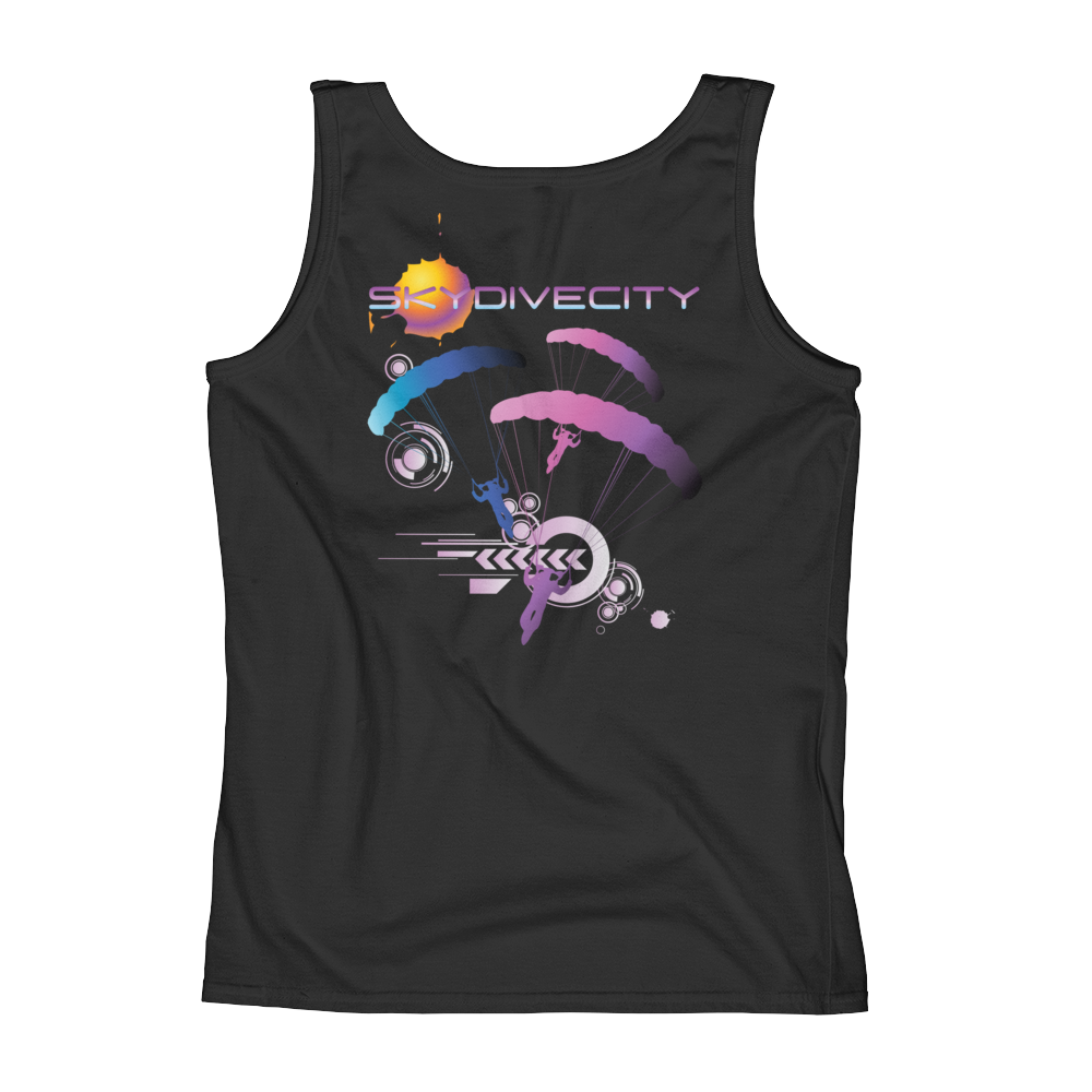 Skydiving T-shirts Ladies' Tank - Skydive City - Flamingo, Tanks, Skydiving Apparel, Skydiving Apparel, Skydiving Apparel, Skydiving Gear, Olympics, T-Shirts, Skydive Chicago, Skydive City, Skydive Perris, Drop Zone Apparel, USPA, united states parachute association, Freefly, BASE, World Record,