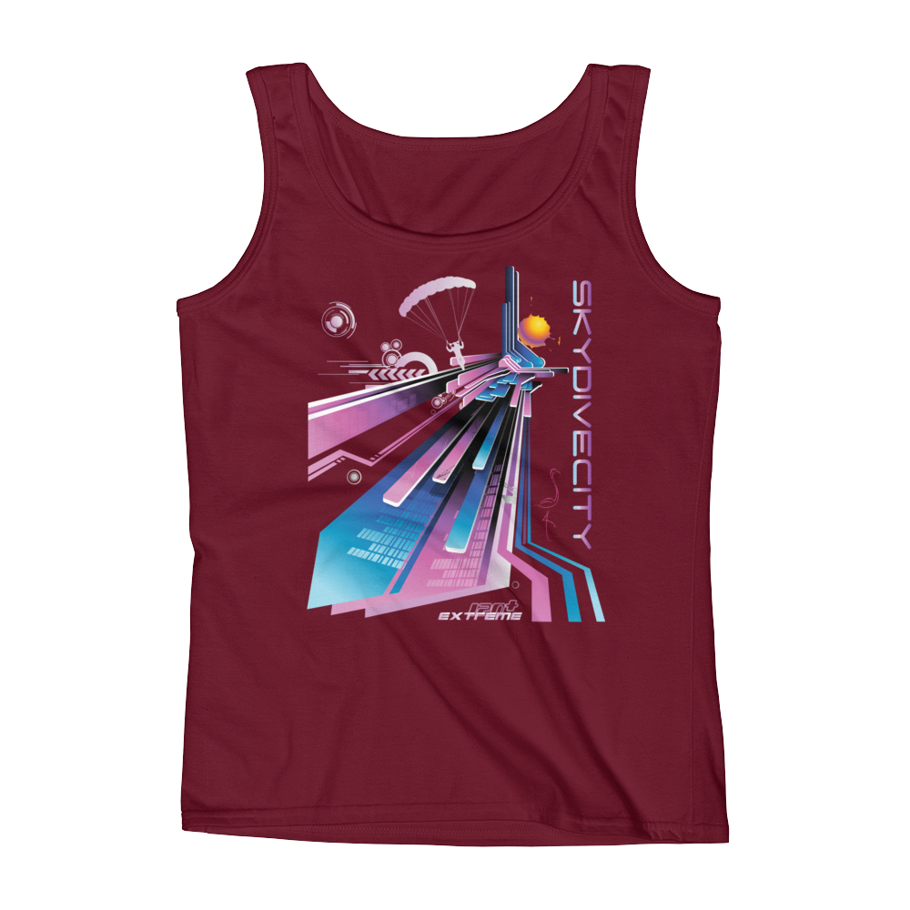 Skydiving T-shirts Ladies' Tank - Skydive City - Flamingo, Tanks, Skydiving Apparel, Skydiving Apparel, Skydiving Apparel, Skydiving Gear, Olympics, T-Shirts, Skydive Chicago, Skydive City, Skydive Perris, Drop Zone Apparel, USPA, united states parachute association, Freefly, BASE, World Record,