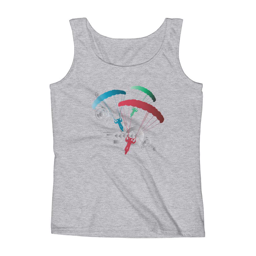 Skydiving T-shirts Ladies' Tank - Skydive Competition, Tanks, Skydiving Apparel, Skydiving Apparel, Skydiving Apparel, Skydiving Gear, Olympics, T-Shirts, Skydive Chicago, Skydive City, Skydive Perris, Drop Zone Apparel, USPA, united states parachute association, Freefly, BASE, World Record,