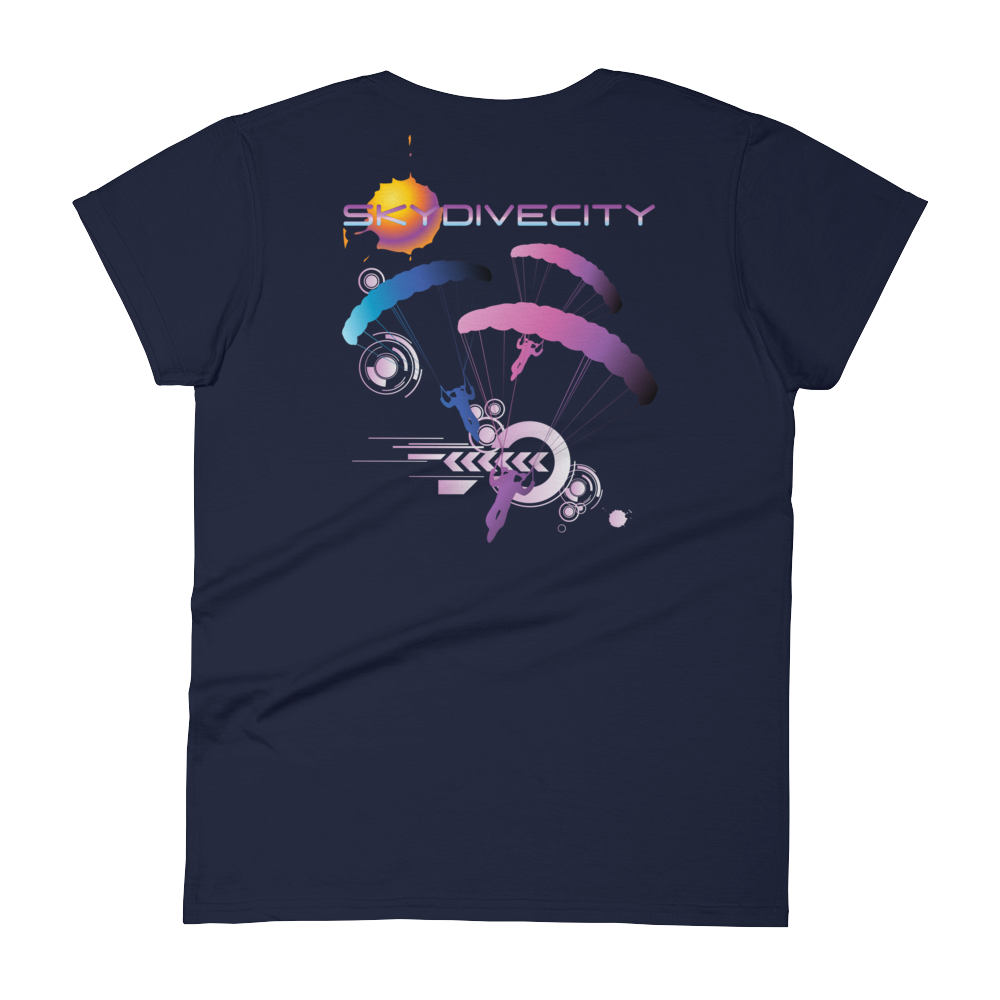 Skydiving T-shirts Skydive City - Flamingo - Women`s Colored T-Shirts, Women's Colored Tees, Skydiving Apparel, Skydiving Apparel, Skydiving Apparel, Skydiving Gear, Olympics, T-Shirts, Skydive Chicago, Skydive City, Skydive Perris, Drop Zone Apparel, USPA, united states parachute association, Freefly, BASE, World Record,