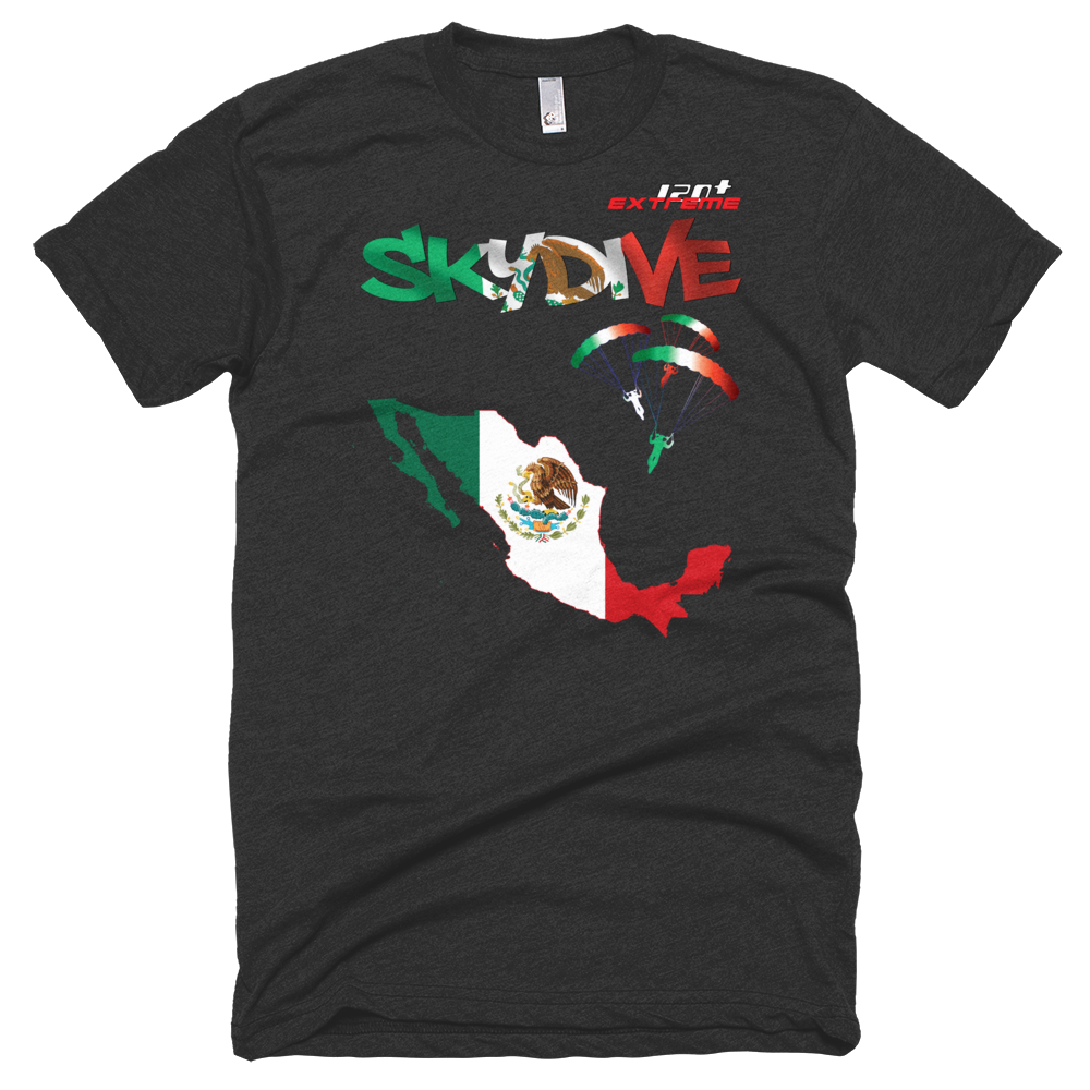 Skydiving T-shirts - Skydive All World - MEXICO - Unisex Tee -, Shirts, Skydiving Apparel, Skydiving Apparel, Skydiving Apparel, Skydiving Gear, Olympics, T-Shirts, Skydive Chicago, Skydive City, Skydive Perris, Drop Zone Apparel, USPA, united states parachute association, Freefly, BASE, World Record,