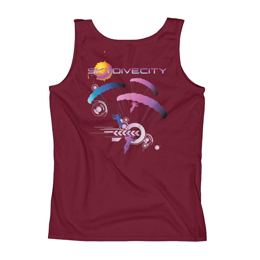 Skydiving T-shirts Ladies' Tank - Skydive City - Flamingo, Tanks, Skydiving Apparel, Skydiving Apparel, Skydiving Apparel, Skydiving Gear, Olympics, T-Shirts, Skydive Chicago, Skydive City, Skydive Perris, Drop Zone Apparel, USPA, united states parachute association, Freefly, BASE, World Record,