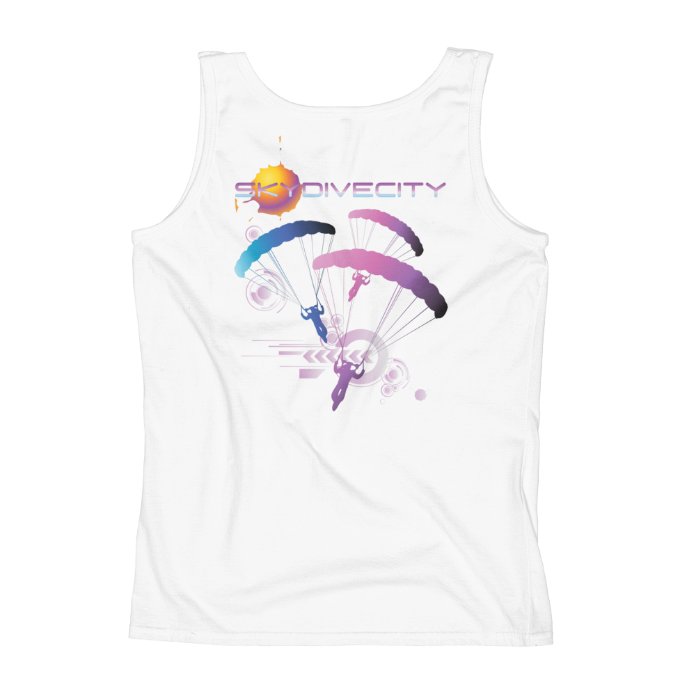 Skydiving T-shirts Ladies' Tank - Skydive City - Flamingo, Tanks, Skydiving Apparel, Skydiving Apparel, Skydiving Apparel, Skydiving Gear, Olympics, T-Shirts, Skydive Chicago, Skydive City, Skydive Perris, Drop Zone Apparel, USPA, united states parachute association, Freefly, BASE, World Record,