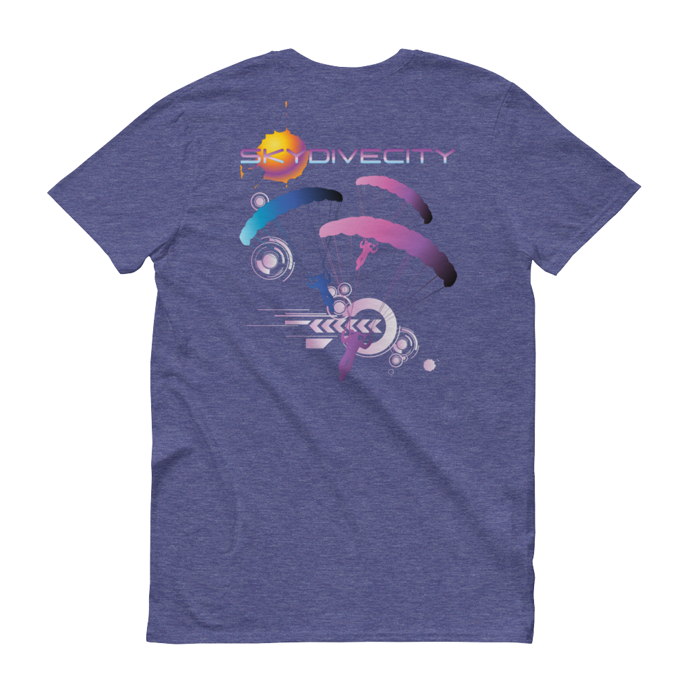 Skydiving T-shirts Skydive City - Flamingo - Men`s Colored T-Shirts, Men's Colored Tees, Skydiving Apparel, Skydiving Apparel, Skydiving Apparel, Skydiving Gear, Olympics, T-Shirts, Skydive Chicago, Skydive City, Skydive Perris, Drop Zone Apparel, USPA, united states parachute association, Freefly, BASE, World Record,