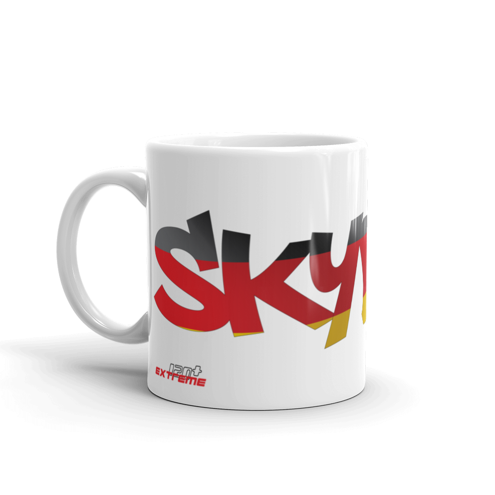 Skydiving T-shirts Skydiving Mug Team Germany, White Mugs, Skydiving Apparel, Skydiving Apparel, Skydiving Apparel, Skydiving Gear, Olympics, T-Shirts, Skydive Chicago, Skydive City, Skydive Perris, Drop Zone Apparel, USPA, united states parachute association, Freefly, BASE, World Record,