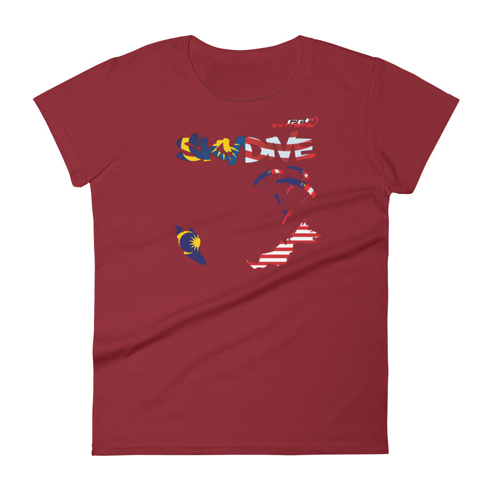 Skydiving T-shirts - Skydive All World - MALAYSIA - Ladies' Tee -, Shirts, Skydiving Apparel, Skydiving Apparel, Skydiving Apparel, Skydiving Gear, Olympics, T-Shirts, Skydive Chicago, Skydive City, Skydive Perris, Drop Zone Apparel, USPA, united states parachute association, Freefly, BASE, World Record,