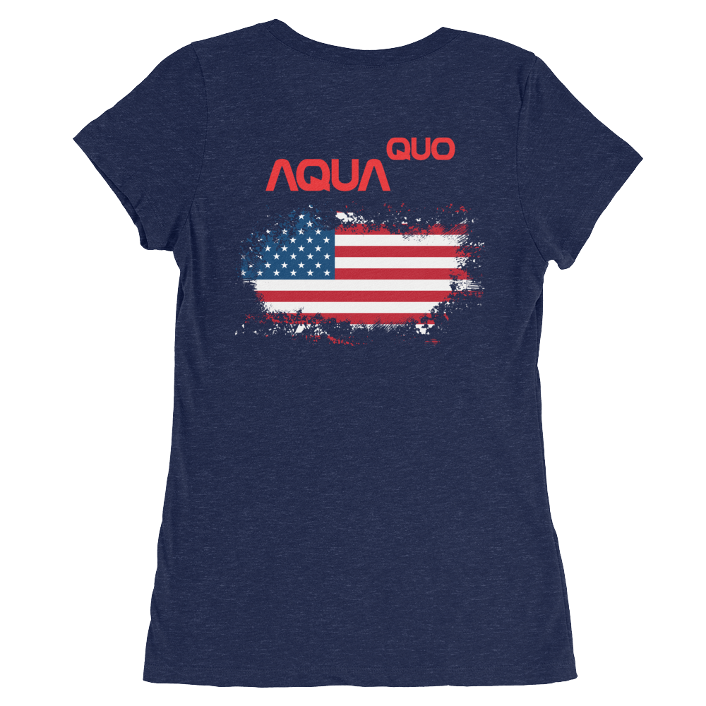 Skydiving T-shirts AquaQuo - "My Status Quo is Aqua Quo" -  Ladies' T-Shirt, , Skydiving Apparel ™, Skydiving Apparel, Skydiving Apparel, Skydiving Gear, Olympics, T-Shirts, Skydive Chicago, Skydive City, Skydive Perris, Drop Zone Apparel, USPA, united states parachute association, Freefly, BASE, World Record,