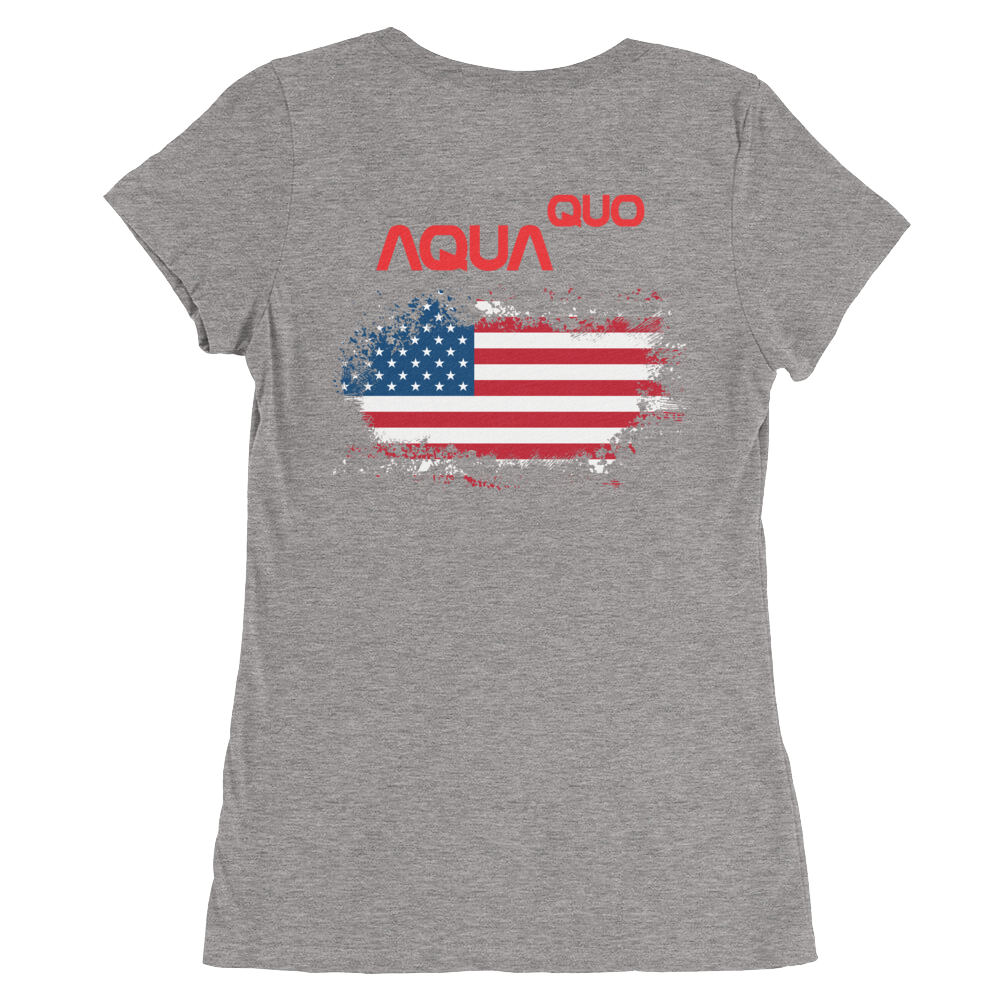 Skydiving T-shirts AquaQuo - "My Status Quo is Aqua Quo" -  Ladies' T-Shirt, , Skydiving Apparel ™, Skydiving Apparel, Skydiving Apparel, Skydiving Gear, Olympics, T-Shirts, Skydive Chicago, Skydive City, Skydive Perris, Drop Zone Apparel, USPA, united states parachute association, Freefly, BASE, World Record,