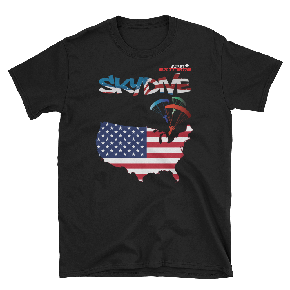 Skydiving T-shirts - Skydive World - AMERICA - Cotton Tee -, Shirts, Skydiving Apparel, Skydiving Apparel, Skydiving Apparel, Skydiving Gear, Olympics, T-Shirts, Skydive Chicago, Skydive City, Skydive Perris, Drop Zone Apparel, USPA, united states parachute association, Freefly, BASE, World Record,