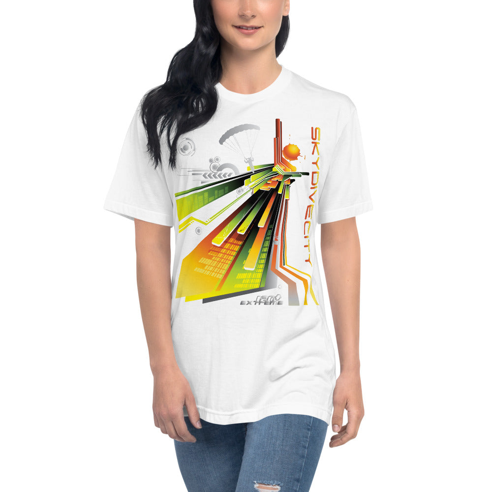 Skydiving T-shirts - Skydive City - Sunrise - Unisex Crew Neck Tee, Shirts, Skydiving Apparel, Skydiving Apparel, Skydiving Apparel, Skydiving Gear, Olympics, T-Shirts, Skydive Chicago, Skydive City, Skydive Perris, Drop Zone Apparel, USPA, united states parachute association, Freefly, BASE, World Record,